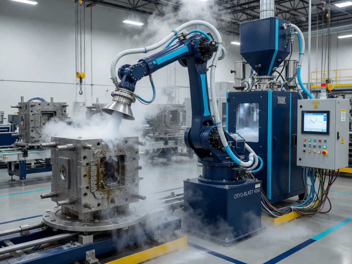 FirstBlaster custom automated dry ice cleaning robot system
